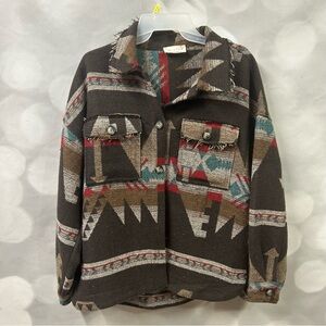 NWOT New In Aztec Blanket‎ Jacket Medium